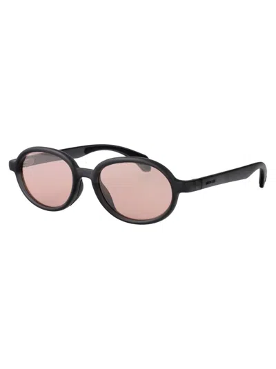 Moncler Matte Transparent Grey Injectate Sunglasses