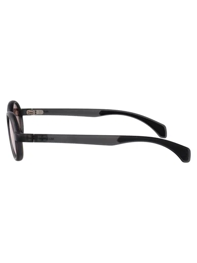 Moncler Matte Transparent Grey Injectate Sunglasses