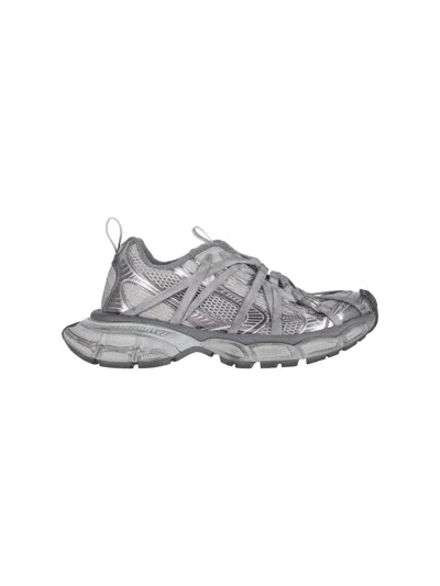 Balenciaga Men Grey Mesh And Rubber 3xl Extreme Sneakers In Gray