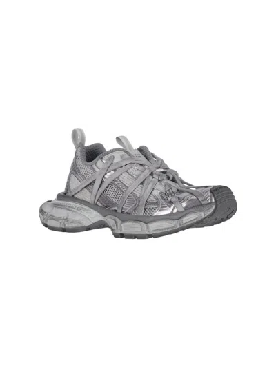Balenciaga Men Grey Mesh And Rubber 3xl Extreme Sneakers In Gray