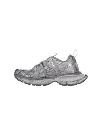 Balenciaga Men Grey Mesh And Rubber 3xl Extreme Sneakers In Gray