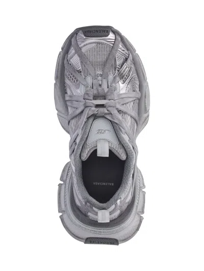 Balenciaga Men Grey Mesh And Rubber 3xl Extreme Sneakers In Gray