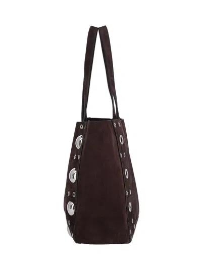 Valentino Garavani Medium Suede Tote Bag With Metallic Studs