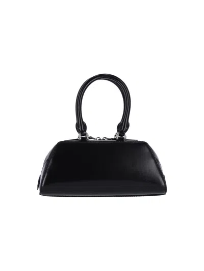Givenchy Antigona Ew Mini Shoulder Bag In Black Leather In Black