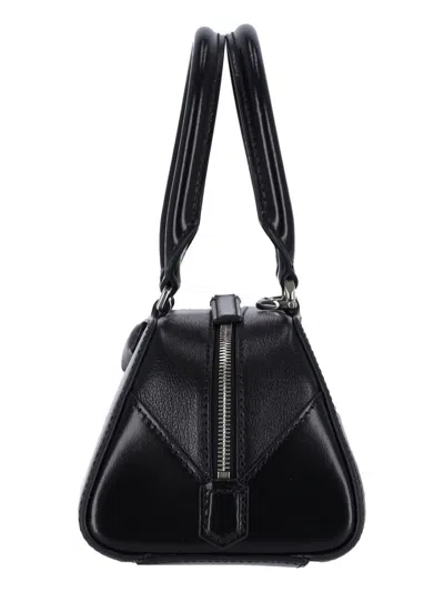 Givenchy Antigona Ew Mini Shoulder Bag In Black Leather In Black