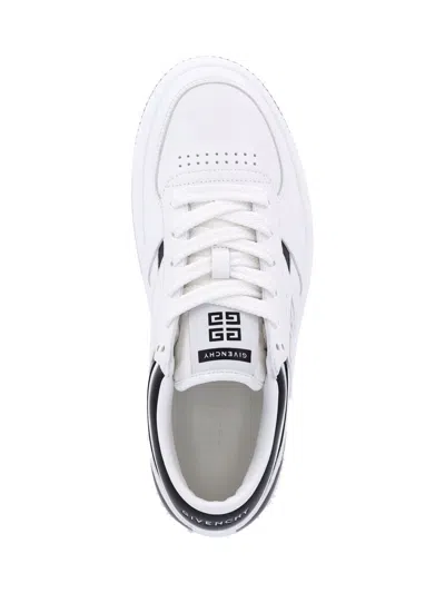 Givenchy G Move Low-top Sneakers In Calf Leather In White