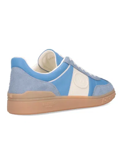 Valentino Upvillage Suede-trimmed Leather Sneakers