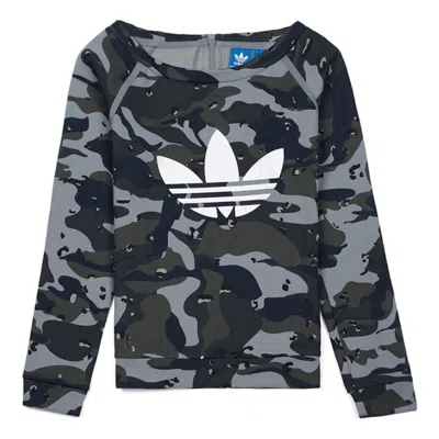 Adidas Originals (gs) Adidas J C Crew Fleece In Gray