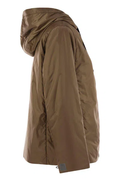 Max Mara The Cube Water-resistant Travel Jacket In Brown