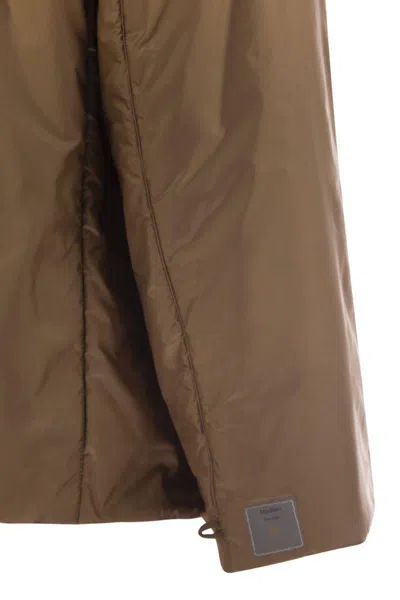 Max Mara The Cube Water-resistant Travel Jacket In Brown