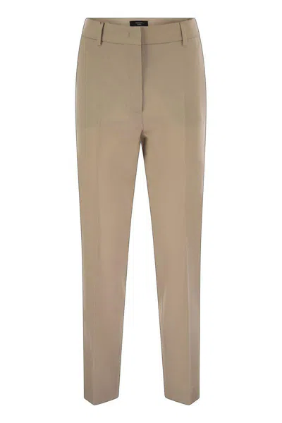 Weekend Max Mara Belt Loop Casual Pants In Brown