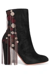 CHLOÉ Liv beaded suede ankle boots