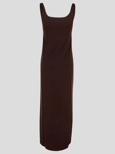 Fisico Cristina Ferrari Sleeveless Maxi Dress In Red