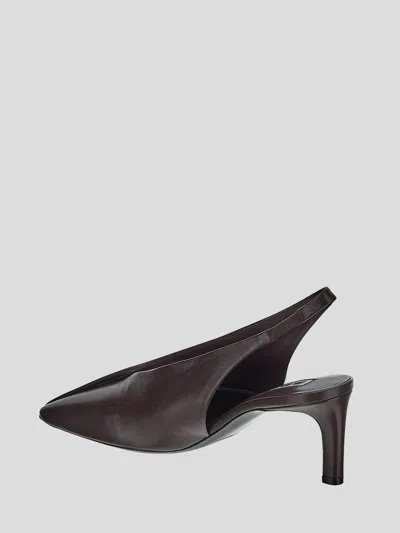 Jil Sander Leather Slingback Pumps In Multi