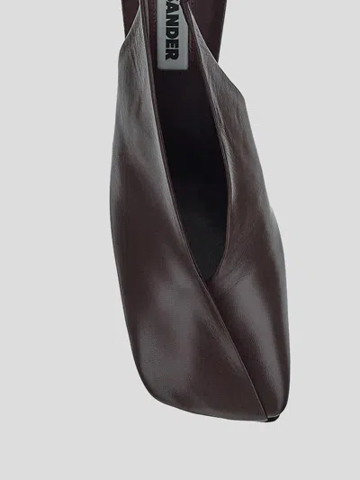 Jil Sander Leather Slingback Pumps In Multi