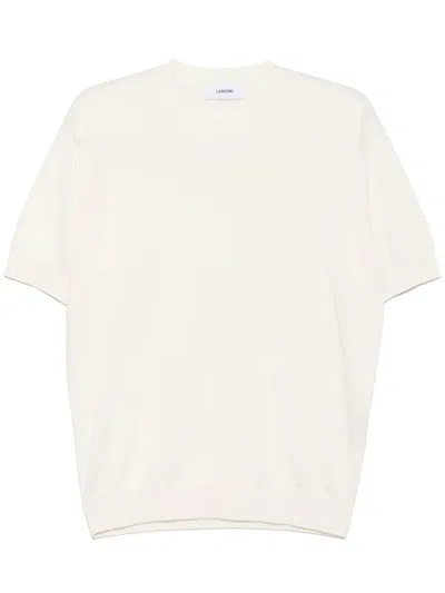 Lardini Relaxed Fit White Short-sleeved T-shirt