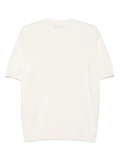 Lardini Relaxed Fit White Short-sleeved T-shirt