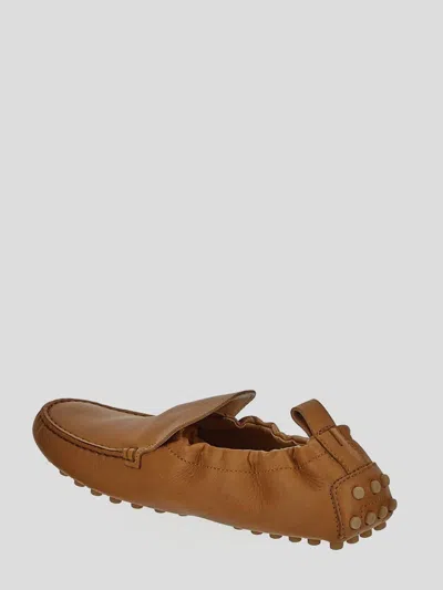 Tod's Flat Shoes In Brown