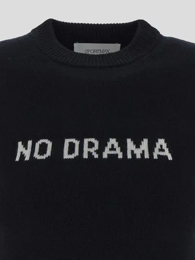 Sportmax Wool-cashmere No Drama Short-sleeve Sweater