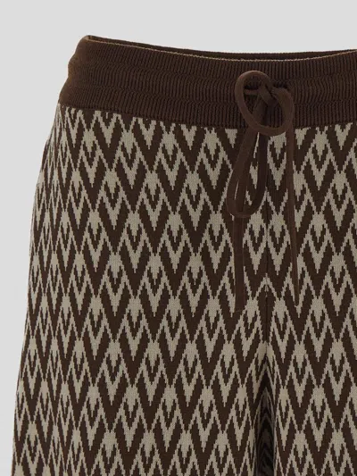 Valentino Chevron-pattern Drawstring Trousers