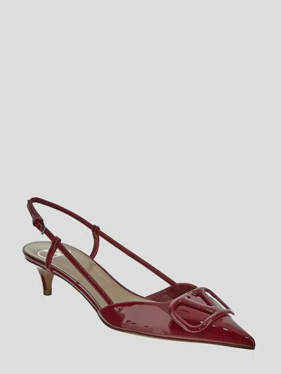 Valentino Red Vlogo Signature Slingback Heels