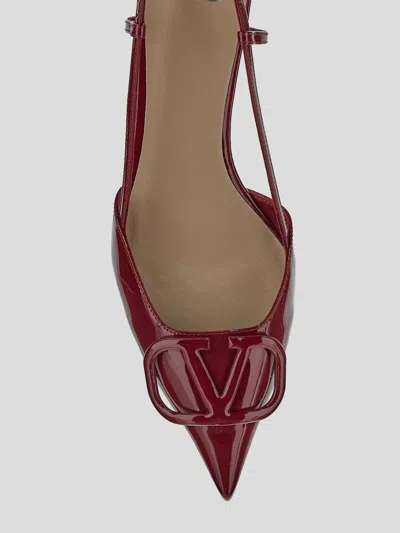 Valentino Red Vlogo Signature Slingback Heels