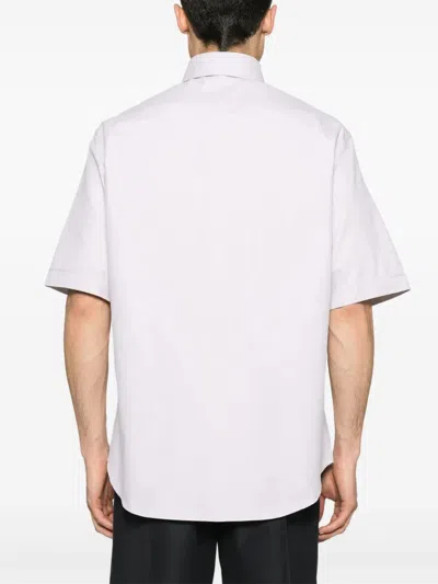 Fendi Crest Oxford Cotton Shirt Clothing