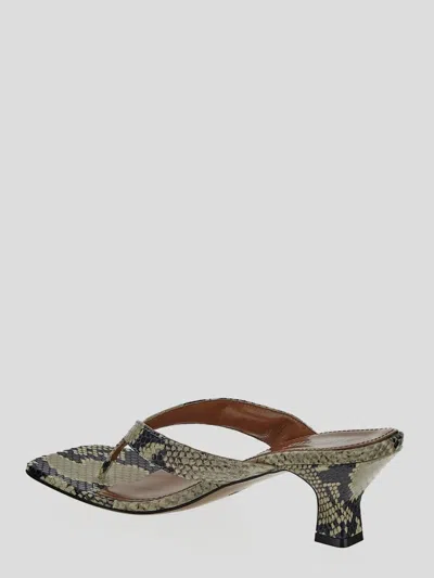 Paris Texas Snakeskin Mules