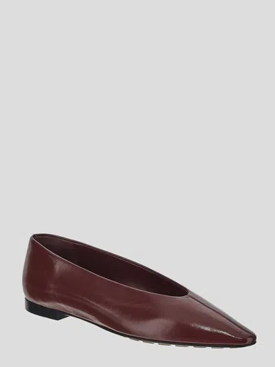 Bottega Veneta Ballerine Sofia In Burgundy