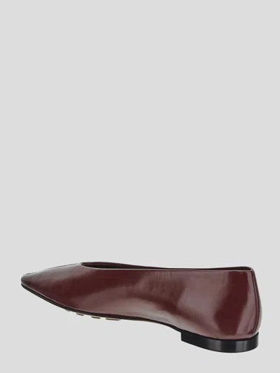 Bottega Veneta Ballerine Sofia In Burgundy