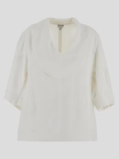 Bottega Veneta Grainy Viscose Linen Shirt