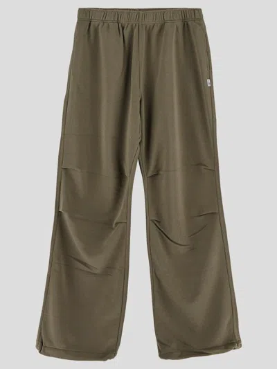 Mm6 Maison Margiela Green Tucked Sweatpants In Green