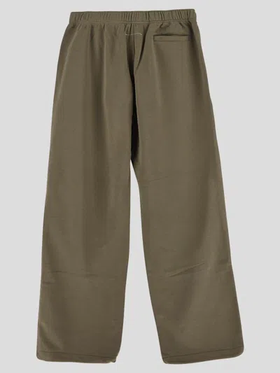 Mm6 Maison Margiela Green Tucked Sweatpants In Green
