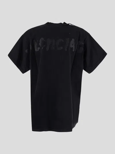 Balenciaga T-shirts And Polos In Black