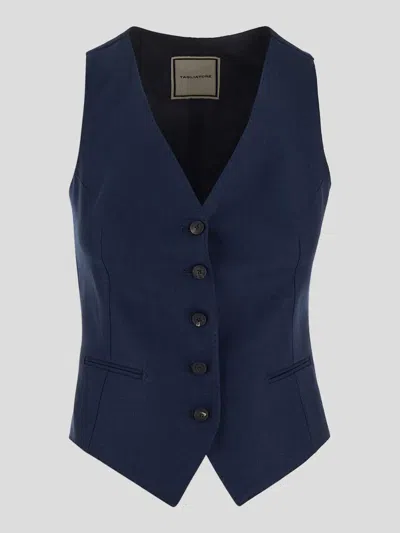 Tagliatore Gilet Woman In Blue