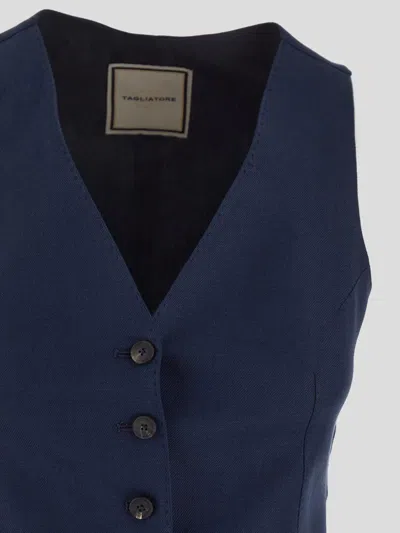 Tagliatore Gilet Woman In Blue