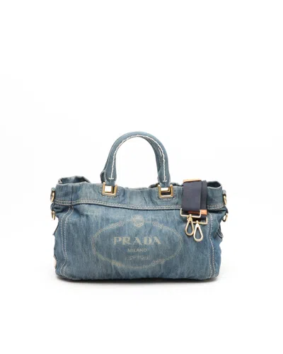 Prada Denim Tote Bag
