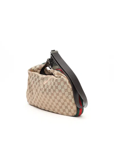 Gucci Gg Web Attache Shoulder Bag