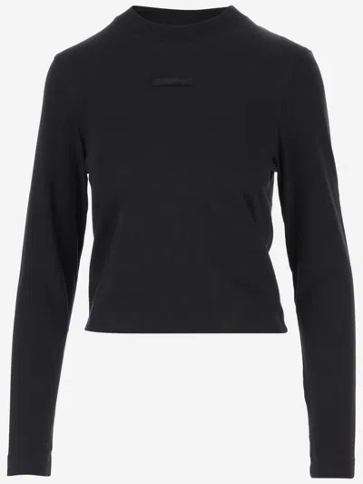 Jacquemus The Gros Grain Logo-detail Long-sleeve Top