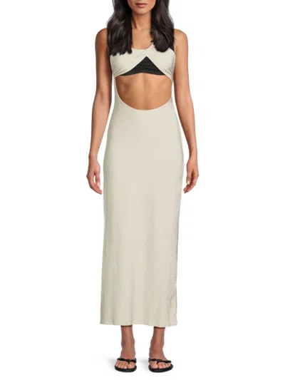 Weworewhat Women's Asymmetric Cover-up Maxi Dress
