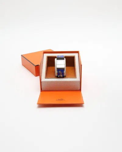 Pre-owned Hermes Hermès Loquet 19mm Ref L01.210 Bangle Full Set Watch