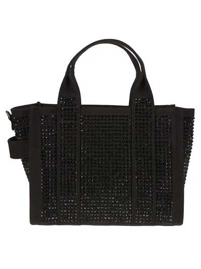 Marc Jacobs Textured Black Cotton Shopper Bag