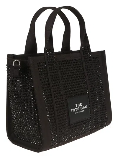 Marc Jacobs Textured Black Cotton Shopper Bag