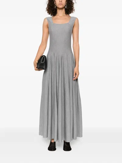 Khaite Jodie Square-neck Sleeveless Maxi Dress