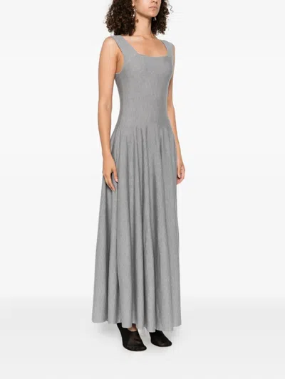 Khaite Jodie Square-neck Sleeveless Maxi Dress