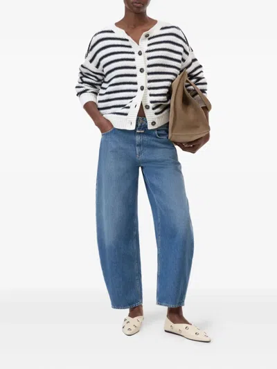 Closed Striped Button-up Cardigan In Multi