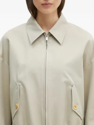 Undercover Tie-back Zip-front Jacket In White