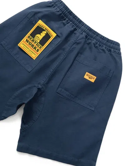 Service Works Chef Logo-patch Drawstring Shorts