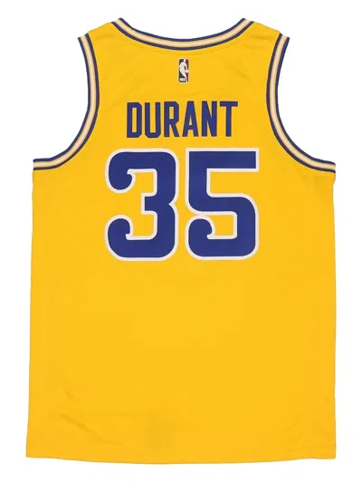 Nike Nba Golden State Warriors "yellow- Durant Gold Hardwood Classics " Jersey In Yellow