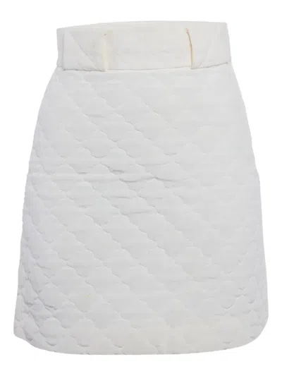 Pre-owned Fendi 2023 Quilted Silk Skirt